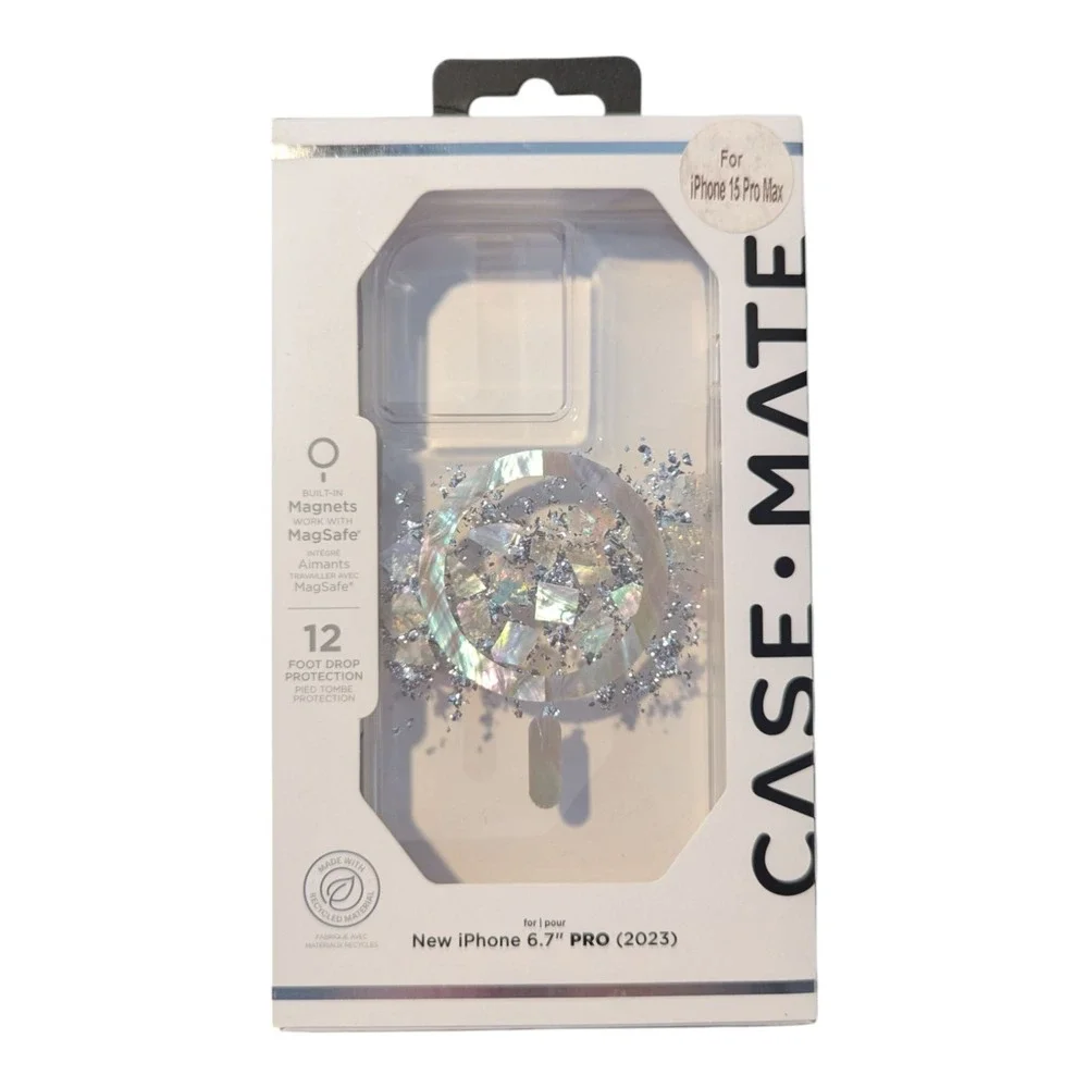 D3. Case-Mate Karat Touch of Pearl with MagSafe Case For iPhone 15 Pro Max